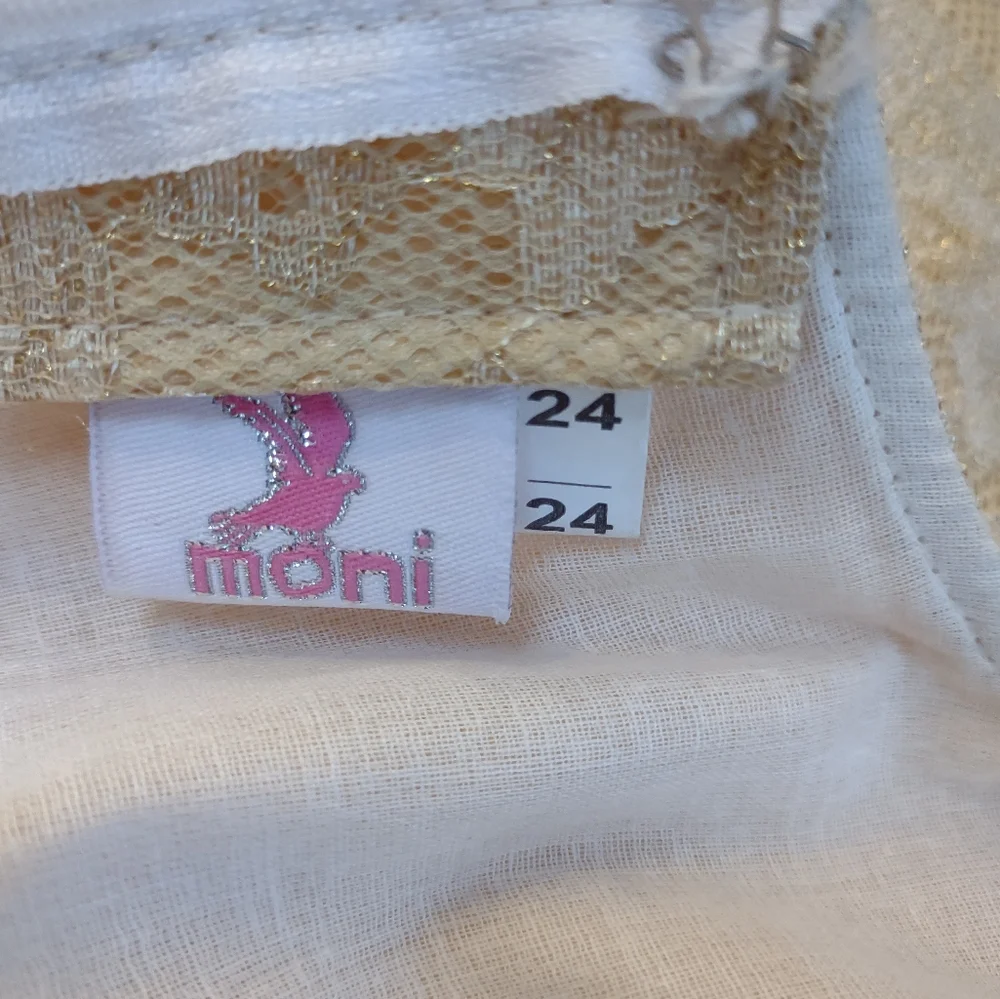Moni girl's gold dress